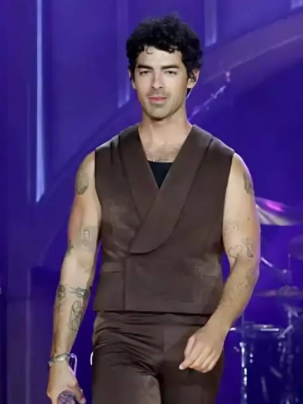 Joe Jonas Hometown Tour 2025 Brown Vest Shopotiny