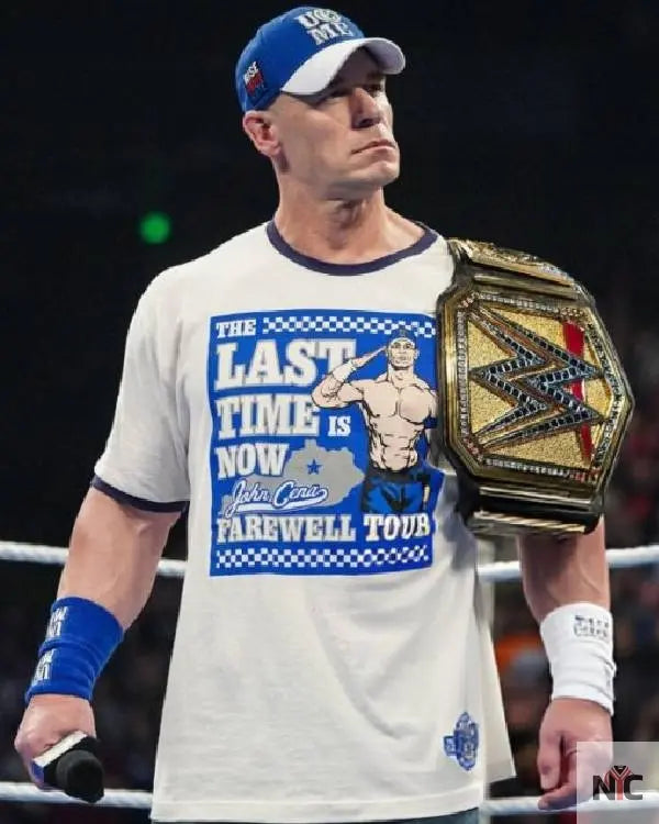 John Cena Farewell Tour 2025 White T-Shirt Clanton Jacket