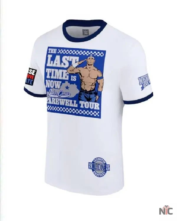 John Cena Farewell Tour 2025 White T-Shirt Clanton Jacket