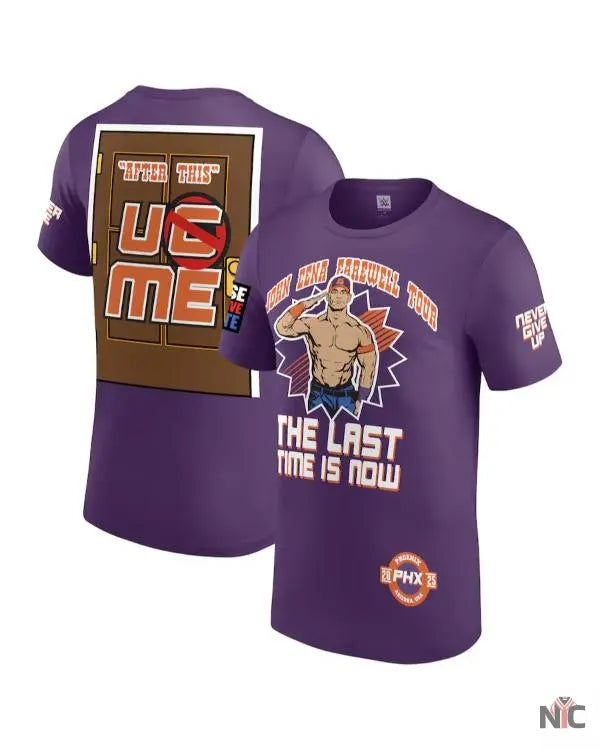 John Cena Monday Night RAW Purple T-Shirt Clanton Jacket