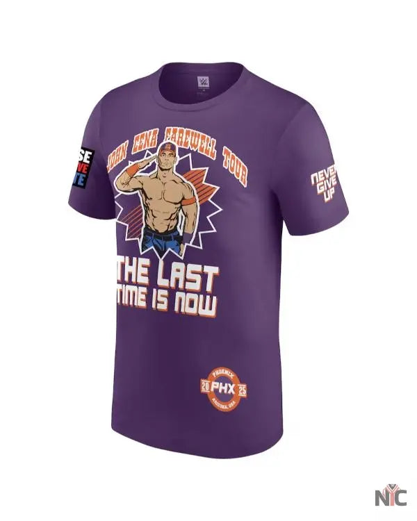John Cena Monday Night RAW Purple T-Shirt Clanton Jacket