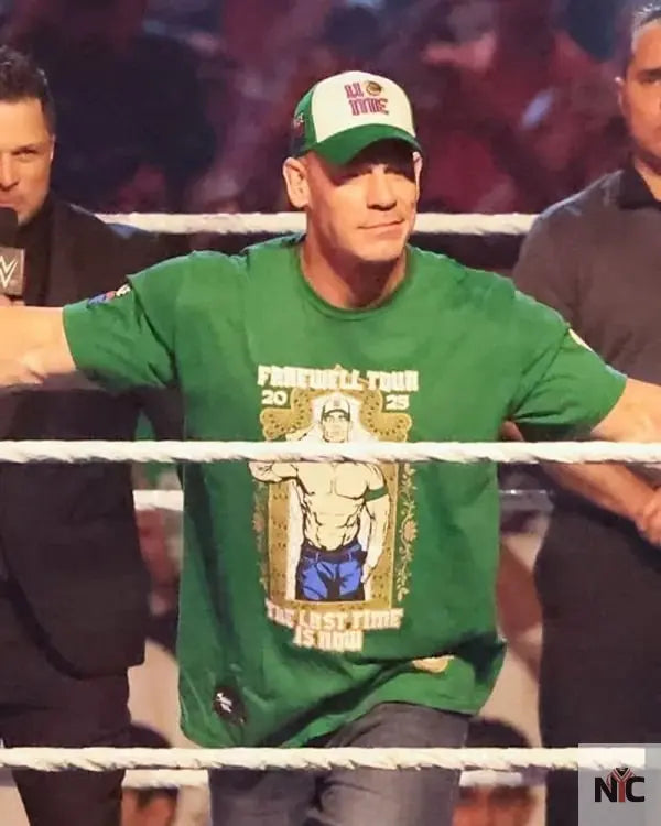 John Cena WWE Night Of Champions Green Shirt Clanton Jacket