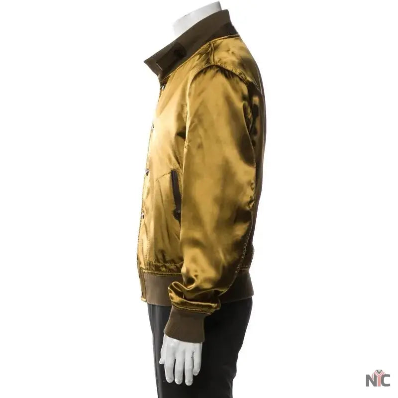 John Legend The Voice Olive Silk Bomber Jacket - Clanton Jacket