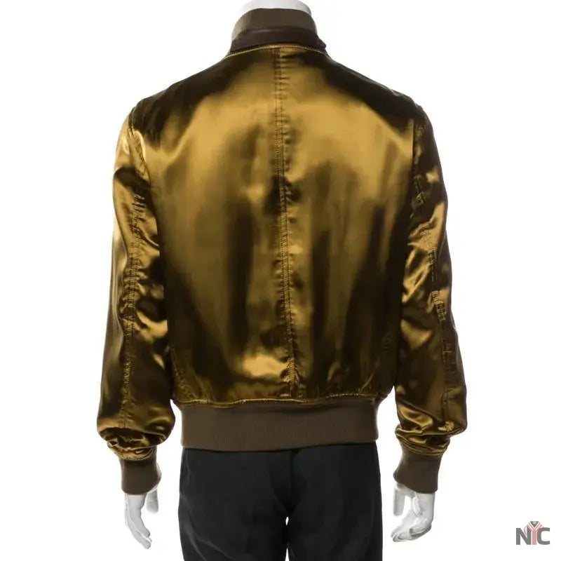 John Legend The Voice Olive Silk Bomber Jacket - Clanton Jacket