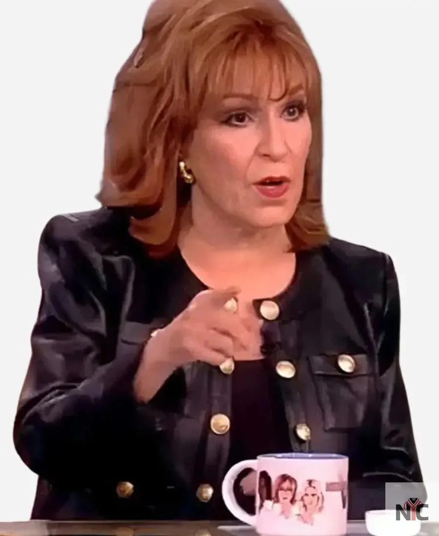 Joy Behar The View 2025 Leather Jacket Clanton Jacket
