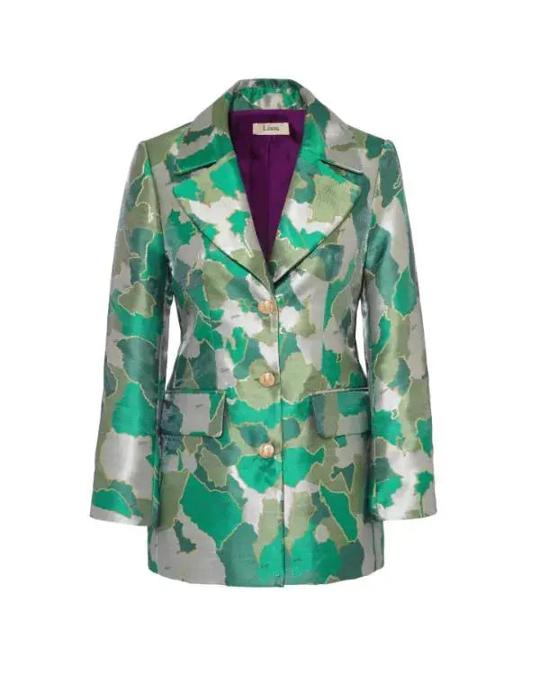 Emily In Paris S05 Samuel Arnold Green AfroCamo Jacket