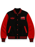 KFC X Stranger Things S05 Black Wool Varsity Jacket