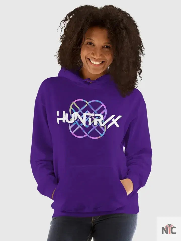 KPop Demon Hunters Huntrix Logo Purple Hoodie Clanton Jacket