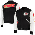Kansas City Chiefs Black and White Varsity Jacket