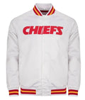 Kansas City Chiefs Heavyweight White Satin Jacket