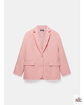 Karen Pirie S02 Velvet Pink Oversized Blazer Clanton Jacket
