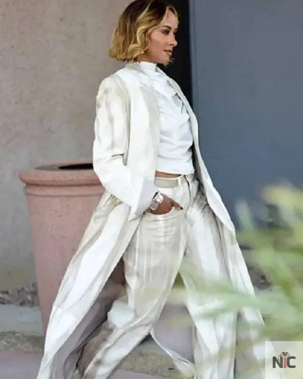 Kat Graham Los Angeles 2025 Long Coat Clanton Jacket
