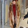 Kate Beckinsale Los Angeles Long Fur Coat