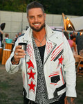 Keith Duffy Flackstock Festival 2025 Leather Jacket Clanton Jacket
