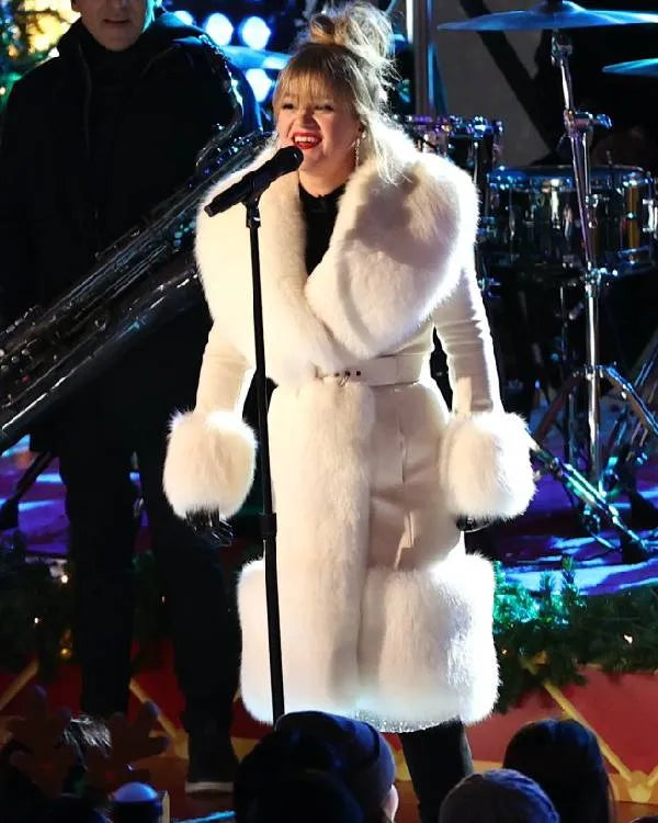 Kelly Clarkson Rockefeller Center Christmas Tree Coat