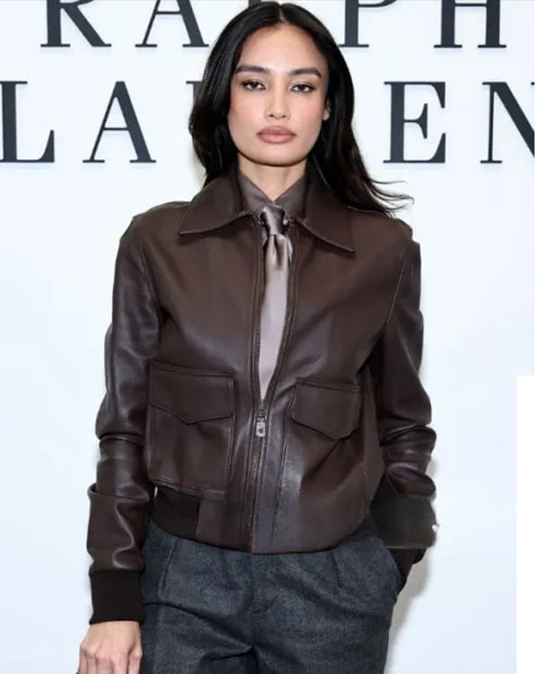 Kelsey Merritt Ralph Lauren 2025 Show Bomber Jacket USA Jackets