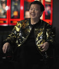 Ken Jeong KPop Demon Hunters Metallic Gold Jacket Shopotiny
