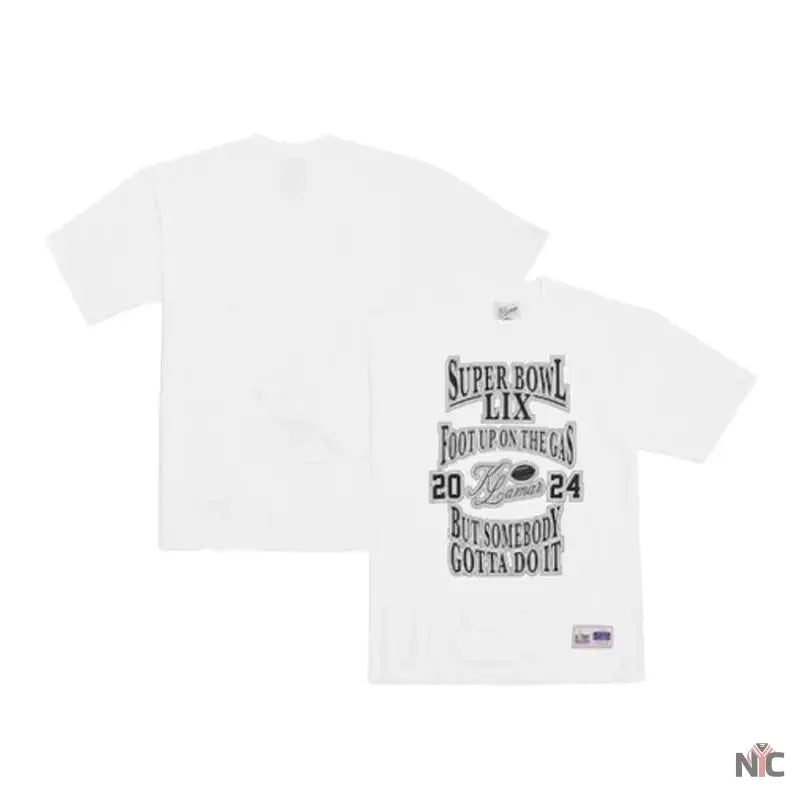 Kendrick Lamar Super Bowl LIX Foot Up On The Gas T-Shirt Clanton Jacket