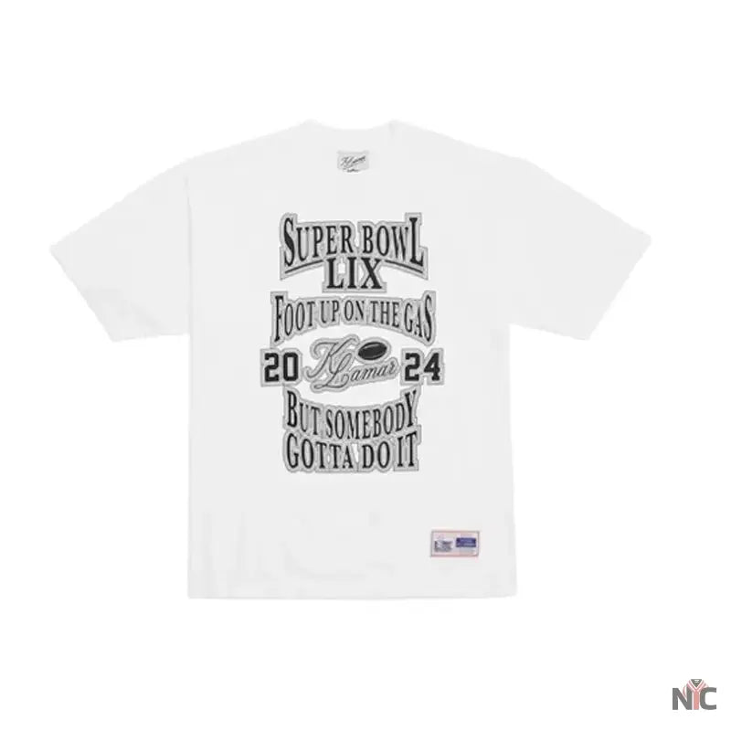 Kendrick Lamar Super Bowl LIX Foot Up On The Gas T-Shirt Clanton Jacket