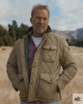 Kevin Costner’s the West Quilted Jacket Clanton Jacket