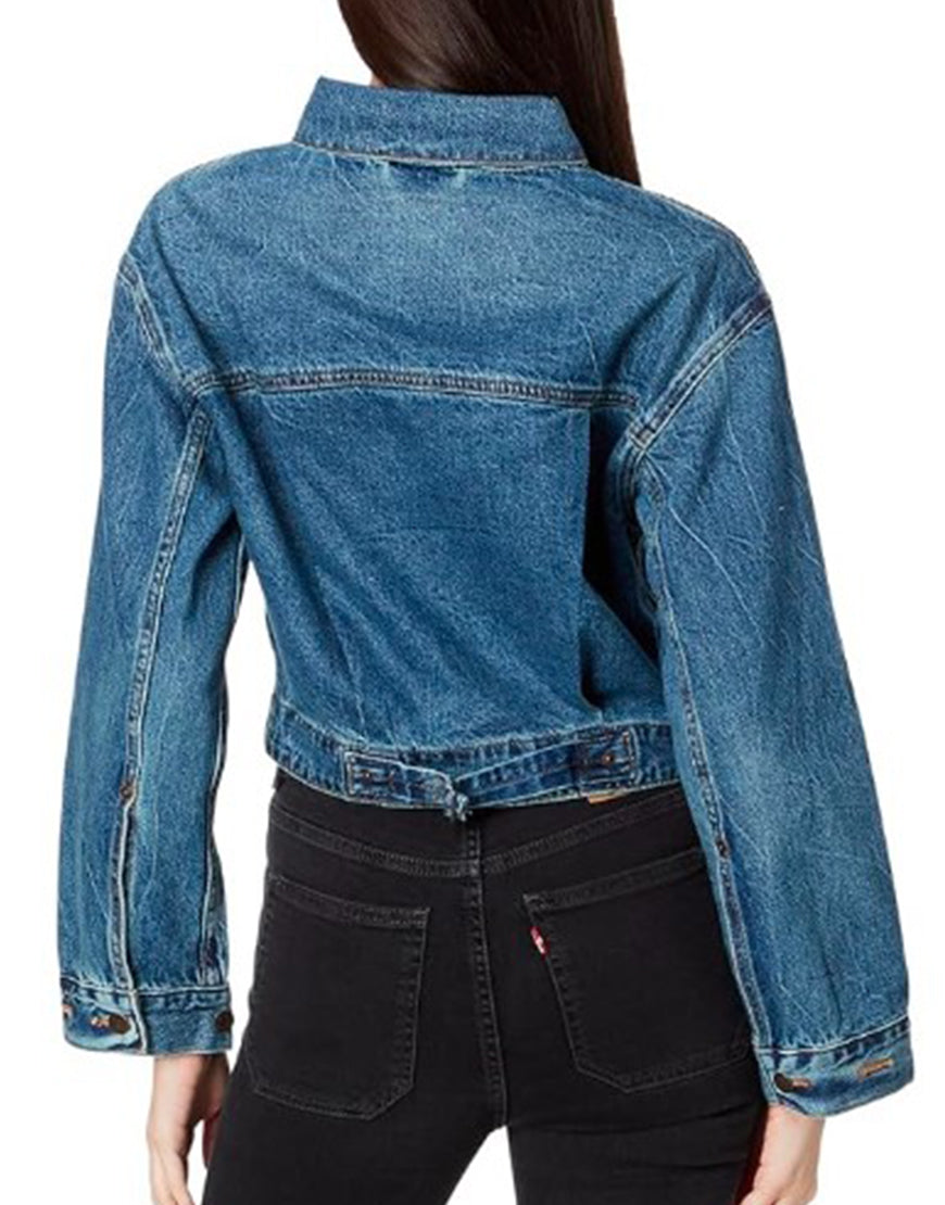 Kinda Pregnant 2025 Jillian Bell Denim Jacket Clanton Jacket