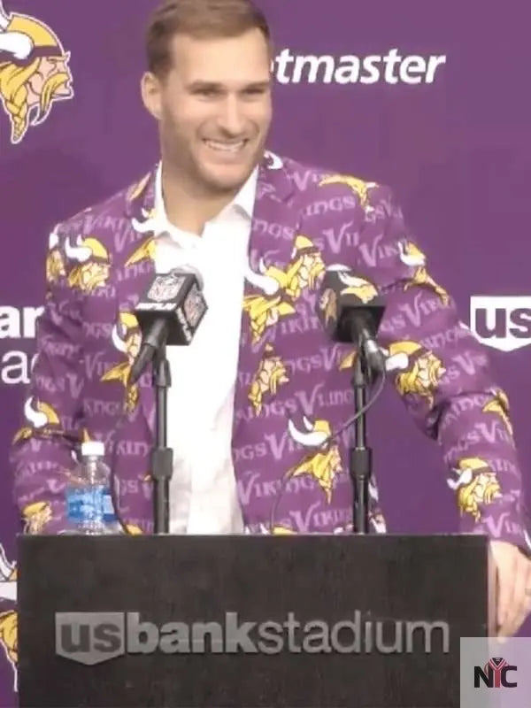 Kirk Cousins Minnesota Vikings Blazer Clanton Jacket