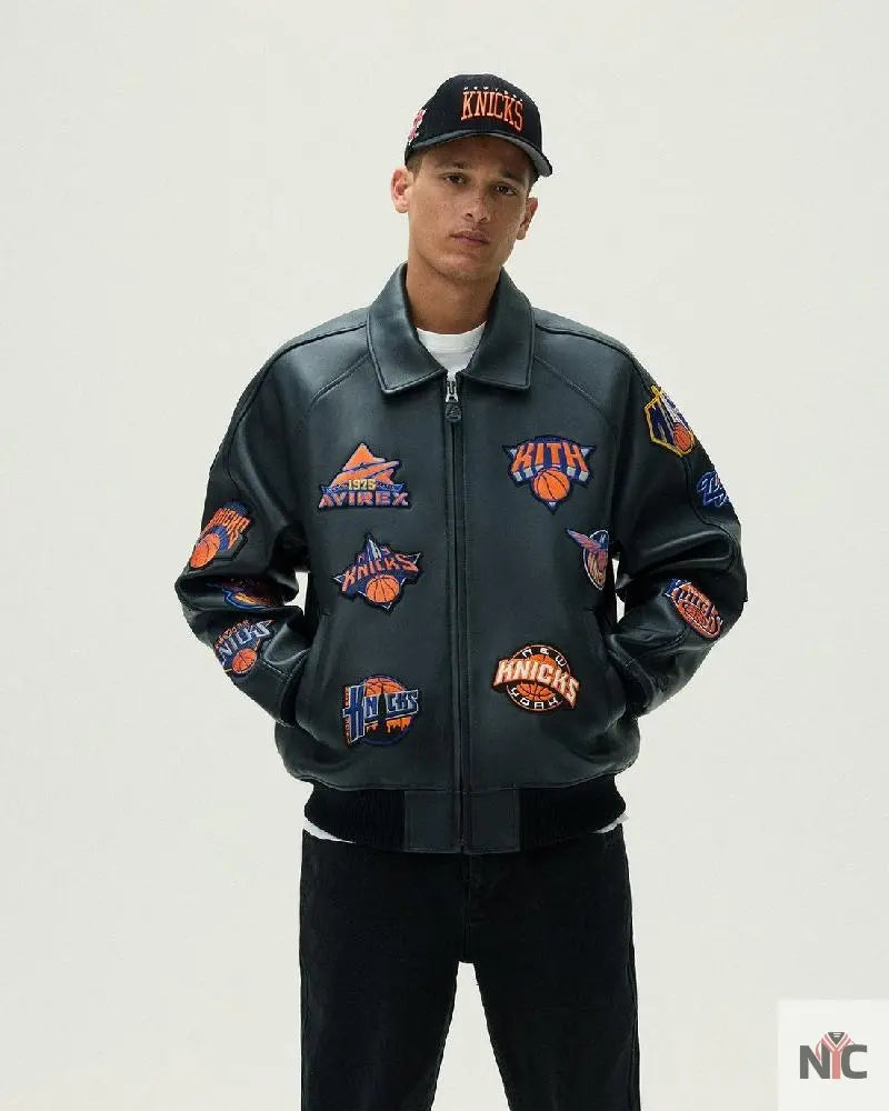 Kith & Avirex For The New York Knicks Icon Jacket Clanton Jacket