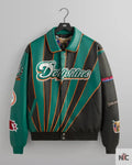 Kith & Jeff Hamilton for the NFL: Dolphins Leather Varsity Jacket Clanton Jacket