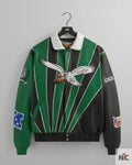 Kith & Jeff Hamilton for the NFL: Eagles Leather Varsity Jacket Clanton Jacket