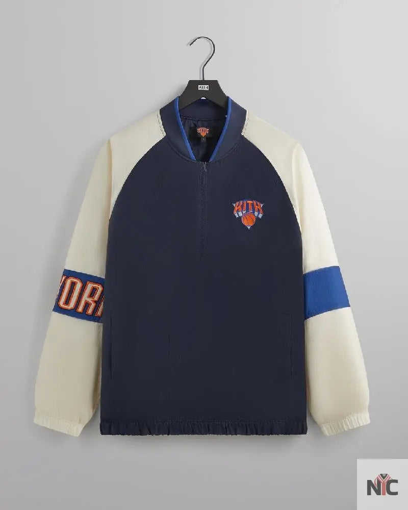Kith for the New York Knicks Nylon Quarter Zip Clanton Jacket