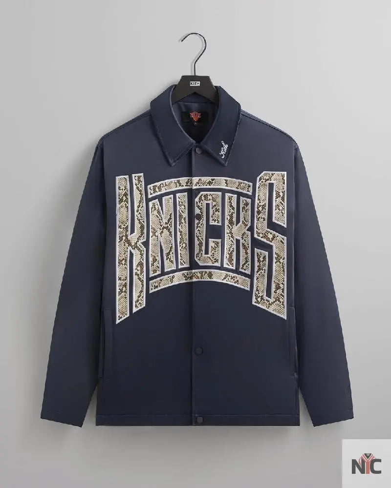 Kith for the New York Knicks Snap Front Coaches Jacket Clanton Jacket