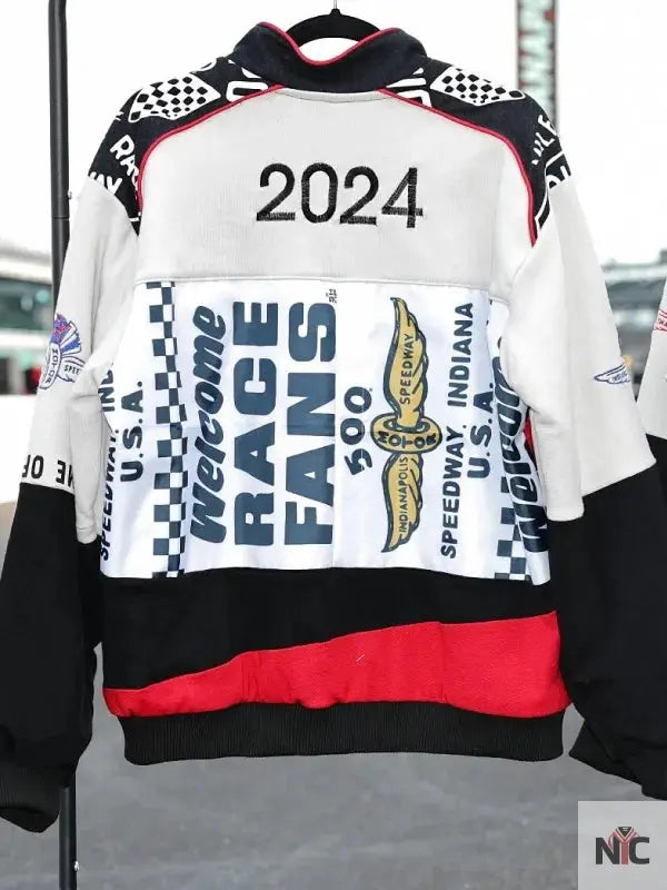 Kristin Juszczyk Indy 500 Cotton Racing Jacket Clanton Jacket