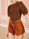 Kristin Davis Are You a Charlotte? Podcast Leopard Print Sweater WorthVee