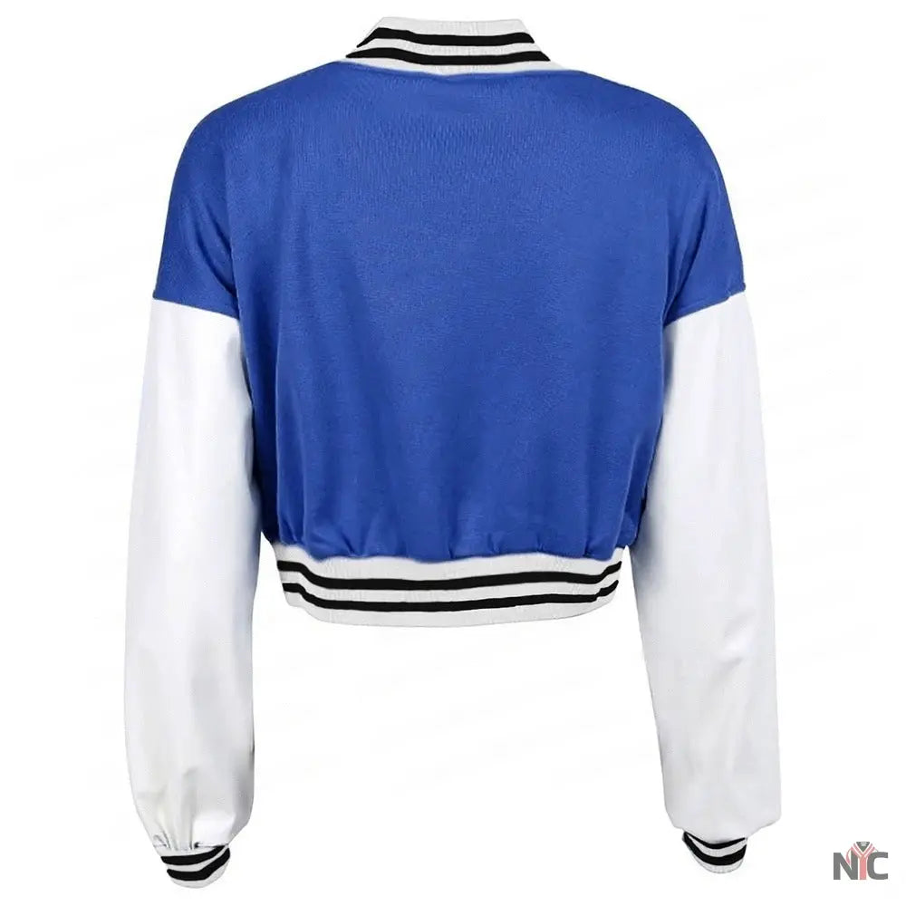LA Cropped Becky G Letterman Varsity Jacket Clanton Jacket