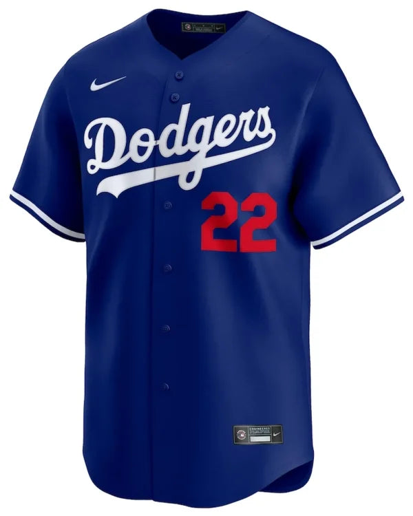 LA Dodgers Clayton Kershaw Royal Alternate 2 Limited Player Jersey