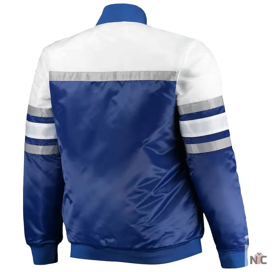 LA Dodgers Coaches Royal Blue And Gray Varsity Jacket Clanton Jacket