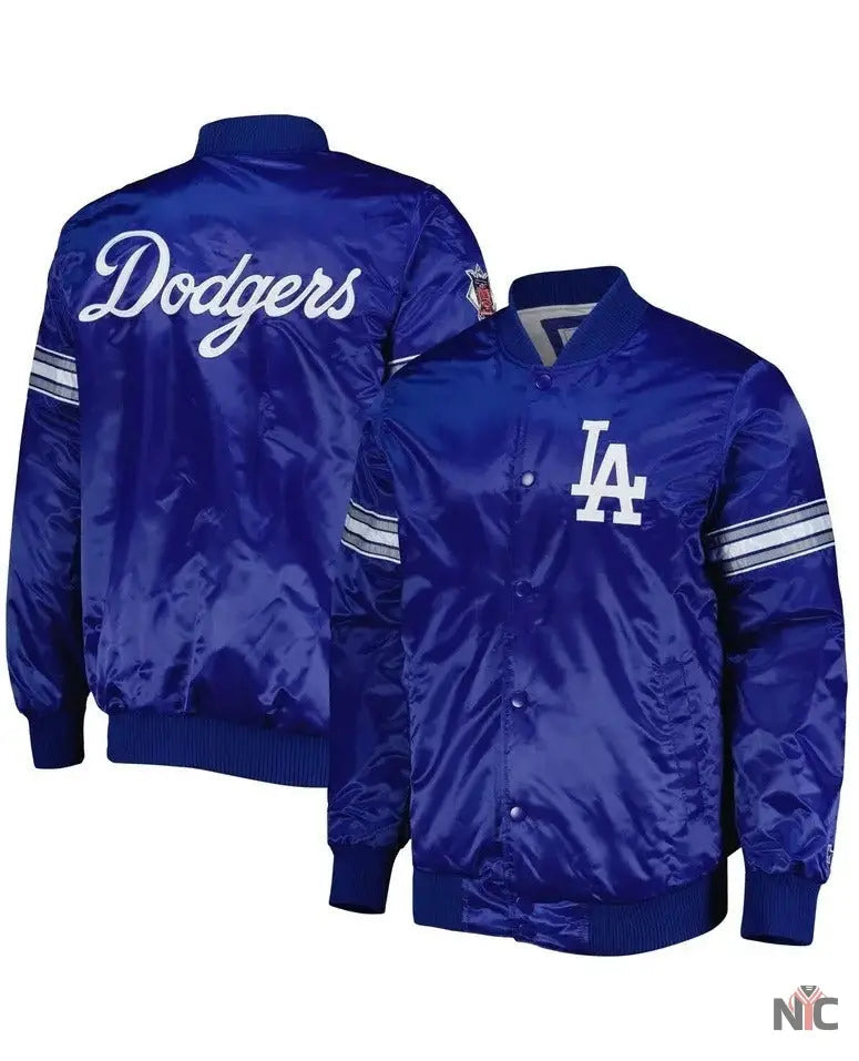 LA Dodgers Pick & Roll Royal Blue Varsity Jacket Clanton Jacket