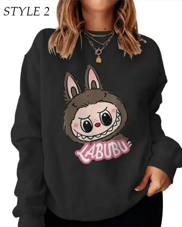 Labubu The Monster Black Sweatshirt
