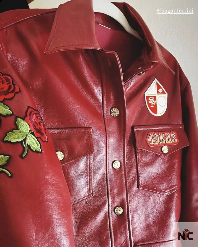 Lana Del Rey Super Bowl LVIII Red Jacket Clanton Jacket