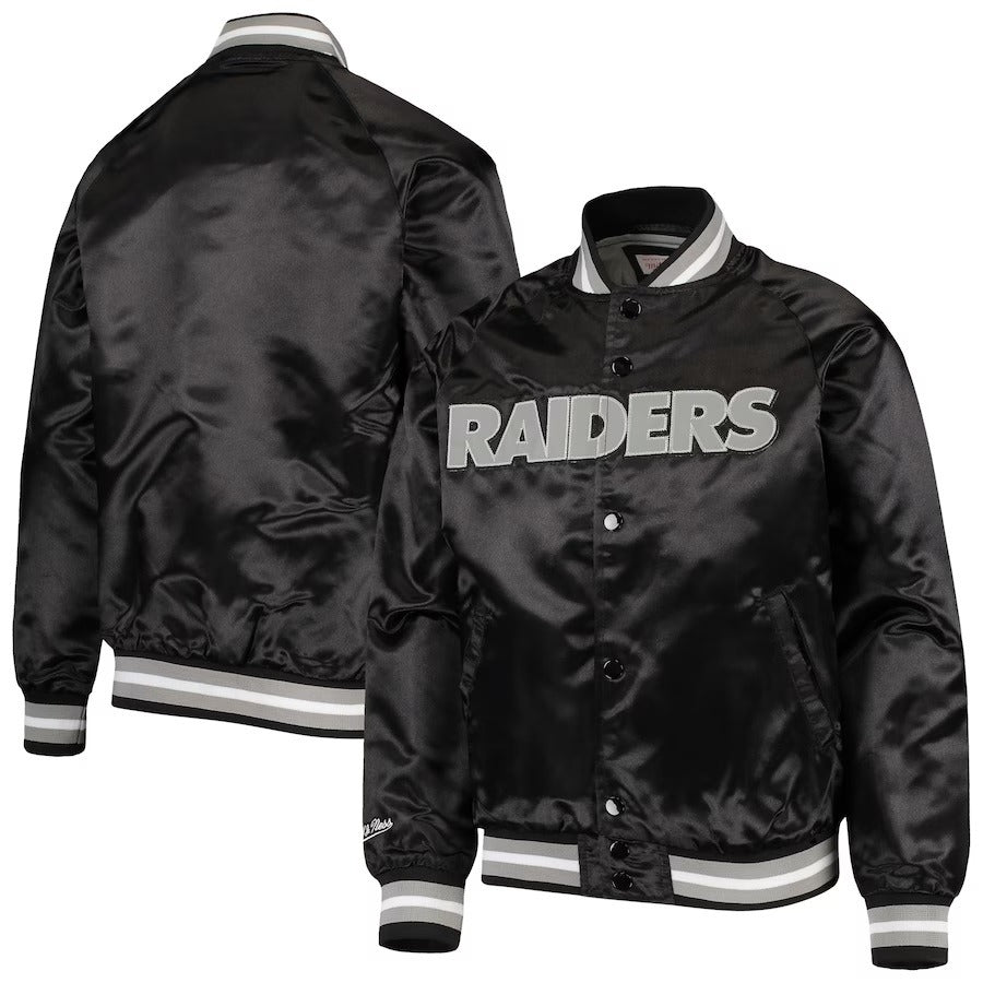 Las Vegas Raiders Bomber Lightweight Black Jacket