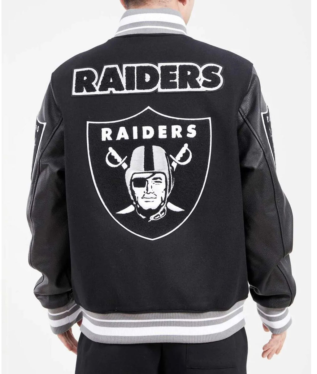 Las Vegas Raiders Mash Up Varsity Jacket