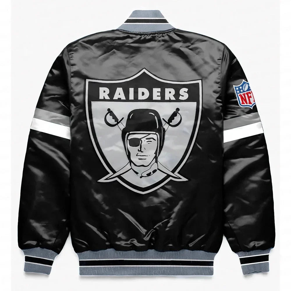 Las Vegas Raiders Home Game Satin Jacket