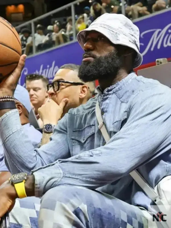 LeBron James 2025 NBA Summer League Denim Shirt Clanton Jacket