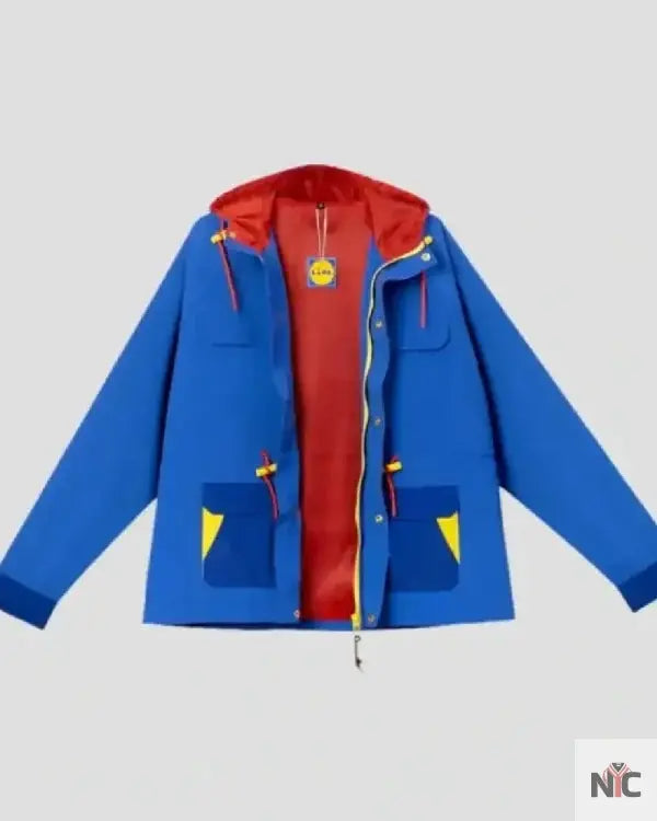 Lidl by Lidl Blue Hooded Parka Jacket Clanton Jacket