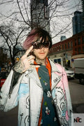 Lil Peep Never Say Die Painted Jacket Clanton Jacket
