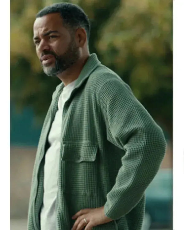 Little Disasters S01Ben Bailey Smith Green Waffle Jacket