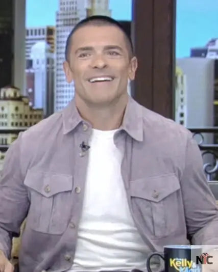 Live with Kelly and Mark Mark Consuelos Shirt Jacket Clanton Jacket