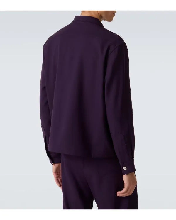Live with Kelly & Mark Colman Domingo Purple Embroidered Shirt