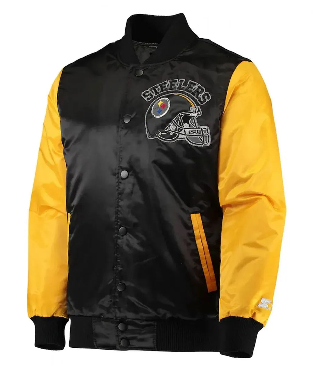 Locker Room Pittsburgh Steelers Throwback Satin Jacket