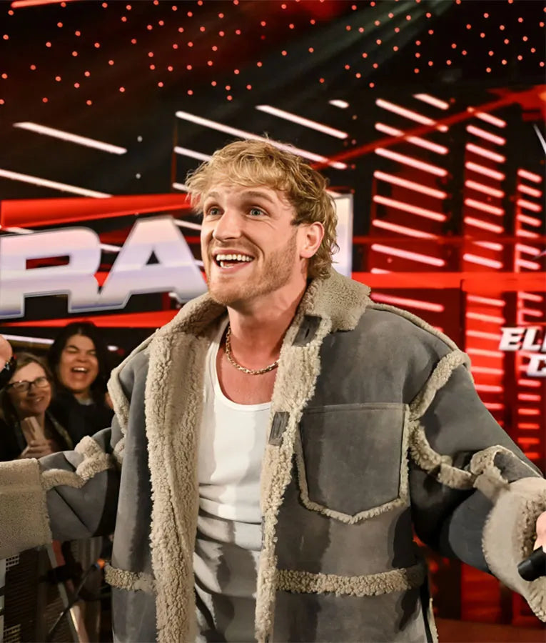 Logan Paul Monday Night RAW Shearling Jacket